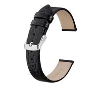 MENGKE Bracelets De Montre En Cuir Véritable For Femmes, 8mm, 10mm, 12mm, 14mm, 16mm, 18mm, 19mm, 20mm, Bracelet De Remplacement, Nouvelle Collection(Black,18mm)