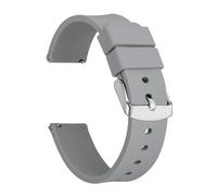 MENGKE Bracelets De Montre En Silicone 20mm 22mm, Bracelets De Montre En Caoutchouc À Grain Planaire À Dégagement Rapide(Gray,20mm)