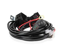 MENGKE Kit de harnais de câblage Kit Fusion Switch Relais 4 0a 12v Apte à LED Travail de conduite Caché Bar