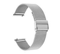 MENGKE Milanese En acier inoxydable Gandband Compatible With Samsung Galaxy Watch3 41mm 45mm Livraison rapide Strap de maille de maille à relâche 3 Bracelet Rose Gold(Silver,41mm)