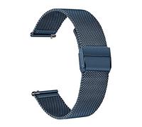 MENGKE Milanese En acier inoxydable Gandband Compatible With Samsung Galaxy Watch3 41mm 45mm Livraison rapide Strap de maille de maille à relâche 3 Bracelet Rose Gold(Blue,45mm)