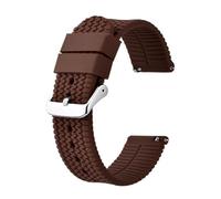 MENGKE Nouveau Bracelet De Montre en Silicone 18mm 20mm 22mm Bracelet De Montre for Hommes Femmes Bracelet De Remplacement À Dégagement Rapide Ceinture De Montre Étanche(Brown_22mm)