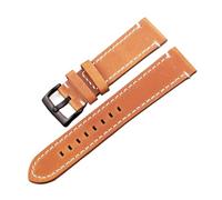 MENGKE Vintage Véritable Watchbands de Montre 7 Couleurs Ceinture 18mm 20mm 22mm 22mm Femmes Femmes Hommes Cowhide Watch Band Bande Accessoires(Brown Black Clasp_24mm)