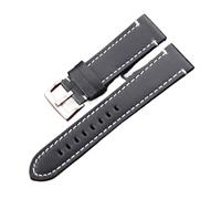 MENGKE Vintage Véritable Watchbands de Montre 7 Couleurs Ceinture 18mm 20mm 22mm 22mm Femmes Femmes Hommes Cowhide Watch Band Bande Accessoires(Blue Silver Clasp_20mm)
