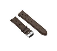 MENGKEG 18 19 20mm Bracelet De Montre En Peau De Cuir 22mm 24mm Bracelet De Montre Noir Bleu Marron Doux Avec Bracelet À Barre De Dégagement Rapide # E(Light coffee,22mm)