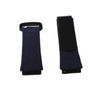 MENGKEG 25mm Hommes Nylon Toile Couture Bracelet En Cuir Véritable Compatible Avec Montre Bracelet De Montre Bracelet Boucle Vis Vers Le Bas(Dark Blue strap)