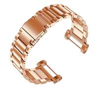 MENGKEG Bracelet De Montre Classique En Acier Inoxydable Bracelets & Outils Compatibles Avec La Montre De Sport Suunto Core All Black Silver Gold Rose(Rose)