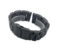 MENGKEG Bracelet De Montre En Acier Inoxydable Noir 22mm 24mm 26mm Compatible Avec Diesel DZ4343 DZ7305 Bracelet De Montre En Métal Épaissi Solide(Black,24mm)