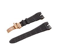 MENGKEG Bracelet De Montre En Cuir Véritable De 26 Mm Spécial Compatible Avec Le Bracelet De La Série Roger Dubuis(Blue Rose Buckle)