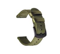 MENGKEG Bracelet de montre en Nylon de ceinture de sécurité à dégagement rapide 18mm 20mm 22mm 24mm bracelets de montre légers et respirants(Green-b,22mm)