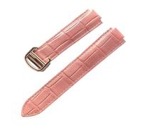 MENGKEG Compatible Avec La Montre Blue Balloon En Cuir Avec Bracelet En Cuir De Veau For Homme Et Femme, Grande, Moyenne Et Petite.(Peach pink rose,14X8mm)