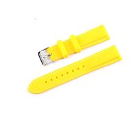 MENGKG Regarder la bande 18mm 20mm 22mm 22mm Silicone caoutchouc Sport Sport for Zwart Bay Kaki Navy Field Homme Femme Bracelet Bracelet Bracelet Montre Accessoires(Yellow-Silver,24mm)