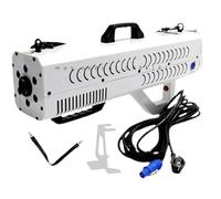 menglanchang Pistolet à FuméE 1500w,Machine à FuméE pour Soiree, 6 LED RGB Beads, Hauteur D'éJection 6-8m/Distance PulvéRisation 8-10m-Pour Bar,SoiréE,Spectacle Musical,Halloween, NoëL White