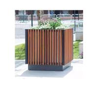 MENGLI-2024 Banc avec jardinière Boîte à Fleurs Mobile, boîte de Plantation extérieure, Support clôture, Cour placée l'extérieur
