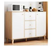 MENGLI-2024 Buffet Armoire latérale de dîner, Armoire ménage Face au Mur, Support Rangement Multifonctionnel for Cuisine et Salon for Articles Divers(Blanc)