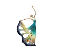 MENGLI-2024 Figurines Feng Shui Copper Ornaments Modern Creative Home Living Room Decoration Light Luxury Gift(Blue)