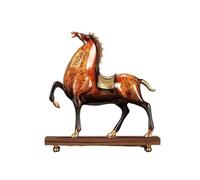MENGLI-2024 Figurines Feng Shui Ornements de Cheval en cuivre légers et Luxueux, Artisanat, décoration d'armoire à vin, Bureau, Entreprise, Cadeau Pendaison crémaillère