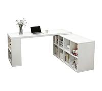 MENGLI-2024 Tableau îlot Bureau Extensible modulaire et îlot de Cuisine avec Espace Rangement Ouvert(Moyen)