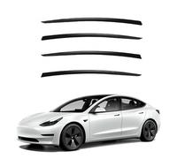 MENGLX Dflecteur Vitre Voiture pour Tesla Model 3 2017+, Déflecteurs De Fenêtre Latérale, Protection Contre La Pluie pour Fenêtre,Blcak