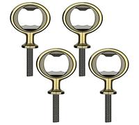 Mengmen Lot de 4 décapsuleurs vierges en acier inoxydable avec inserts filetés Bronze