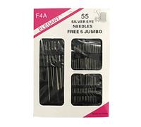 Mengonee 55pcs / Set Aiguilles à Coudre en Acier Inoxydable Pins Kit Maison Bricolage Artisanat Accessoires Maison Main Needlework