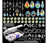 MengQiLe 200 Pcs Attrape Soleil, Suncatcher Pendentif en Cristal, Suspendu pour Maison, Fenêtre, Jardin, Noël, Jour, Mariage, Décoration