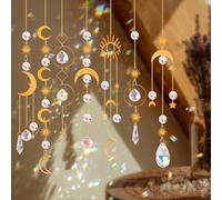 MengQiLe Lot de 7 Attrape Soleil, Suncatcher Pendentif en Cristal pour Maison, Fenêtre, Jardin, Noël, Jour, Mariage, Décoration