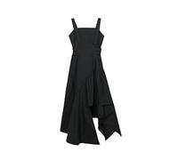 MENGQING Robe gothique de style coréen streetwear pour femmes, robe d'été gothique, punk, rock, harajuku, robe midi bandage, noir, M