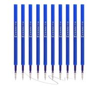 MengRan Lot de 10 recharges de stylo à encre gel de 10,9 cm pour stylos Click, encre bleue