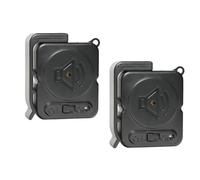 Mengshen Alarme de poignée de Porte Ensemble de 2, capteur de Vibration 120db détecte l'alarme d'ouverture de Porte et de fenêtre Home Safety antivol (Noir)