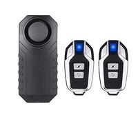 Mengshen Alarme De Vélo De Moto Antivol, Capteur De Mouvement De Vibration D'alarme De Sécurité De Vélo étanche 113dB (2 Télécommandes Incluses)