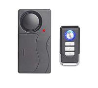 Mengshen Alarme de Vibration Sans Fil, Alarme Antivol pour Vélo / Moto / Voiture / Véhicules / Porte / Fenêtre, Son 110db (Télécommande Incluse)