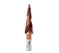 Mengshen Cobalt Forets étagés Flûte à Spirale 4-12mm, HSS M35 Multi-Trou 9 Tailles Tige hexagonale Forage à Contre-alésage Coupe Agrandir Plaque en Acier Inoxydable