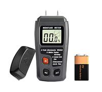 Mengshen Humidimètre Numérique pour Bois, Détecteur De Fuite d'eau pour Bois De Chauffage, Humidité, écran LCD pour Bûches Béton Plâtre Brique Papier Sol (Batterie Incluse)