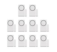 Mengshen Lot de 10 Alarmes De Fenêtre De Porte sans Fil, Carillon De Capteur De Petite Taille avec 110 DB 4 Modes De Fonctionnement pour La Maison, Les Bureaux Magasins, L'Installation De Bricolage