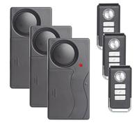 Mengshen Lot de 3 détecteurs de mouvement anti-vol 110 dB - Sensibilité forte - Réglable - Système de sécurité pour porte, fenêtre, vélo, moto, maison