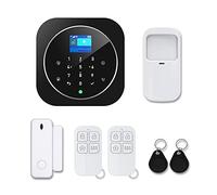 Mengshen Système de Sécurité Domestique Intelligent Contrôle de L'application Wi-FI sans Fil GSM 2G Alarme Antivol avec Capteur de Mouvement de Porte pour Bureau D'appartement à Domicile
