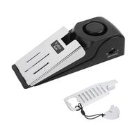 Mengshen Verrou de porte portable et alarme d'arrêt de porte avec sirène puissante de 120 dB 3 niveaux de sensibilité au sol Cale-porte Protection de sécurité supplémentaire