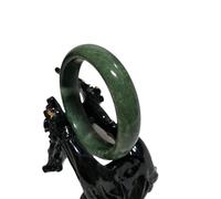 Mengsiy Bracelet en Jade Vert for Homme Bracelet en Jade véritable for Femme Bracelet en Jade Vert (Color : 58mm-60mm)