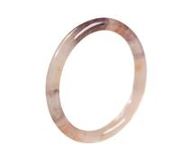 Mengsiy Bracelet jonc en Jade Violet Feng Shui Naturel pour Femme, véritable jadéite Violette de qualité A, Bijoux Tendance Porte-Bonheur(54mm)