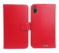 Mengtu Housse Coque pour SFR Altice S33 5.7" PU Cuir Etui Leather Case Cover Flip Cas Couverture Protecteur Portefeuille Book Wallet (Rouge)
