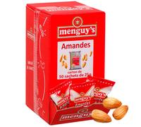 Menguy's Amandes Grillées Salées - Boîte distributrice - 50 paquets de 25 gr