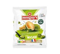 MENGUY'S - Cacahuètes enrobées croustillantes Wasabi - Arôme Naturel · Maïs Français · Torréfiées au Four · Fabriqué en France · Cacahuètes des Amériques - le sachet de 170g - Le Lot De 4