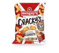 MENGUY'S - Cracky'S Soufflés De Maïs Goût Cacahuète 180G - Quatre Articles