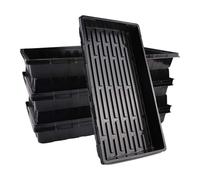 Mengxin 6 Pièces Plateau Semence Bac à Semis Potager Pot Germination Graine pour Microgreens Germination des Plantes Serre Hydroponique (6, 54x28x6 cm)