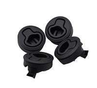 MENGXIU MENGKE 1pcs / 2pcs / 4pcs / 10pcs Rond Rond tiroir Slam Loquet RV Bateau Marine Pont trappes Ascenseur poignée de poignée de poignée de Pont Marine Non clé(2pcs no Key)
