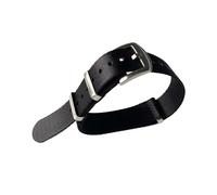 MENGXIU MENGKE 20mm 22mm Haute Qualité Nylon Toile Montre Bande Hommes Sport Bracelet Étanche(Black S,20mm)