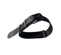 MENGXIU MENGKE 20mm 22mm Haute Qualité Nylon Toile Montre Bande Hommes Sport Bracelet Étanche(Black B,20mm)