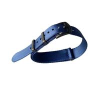 MENGXIU MENGKE 20mm 22mm Haute Qualité Nylon Toile Montre Bande Hommes Sport Bracelet Étanche(Blue B,20mm)