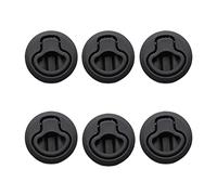 MENGXIU MENGKE 6pcs / 10pcs Traches de Pont en Plastique Soulevez la poignée de la poignée Non Clignotante Ronde Rond Pull Tire de la loquet Slam for RV Casier Marin Marin Marin de Bateau(6pcs)